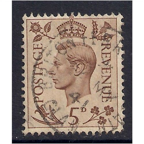 GB 1938 KGV1 5d Brown used stamp SG 469.(E458 )