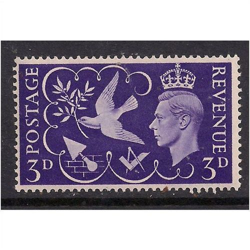 GB 1946 KGV1 3d Victory UMM stamp SG 492(F129)