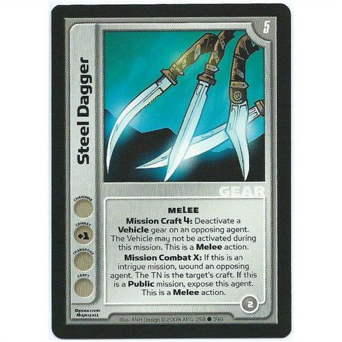 Spycraft CCG Operation Nightfall - 258/349 - Steel Dagger