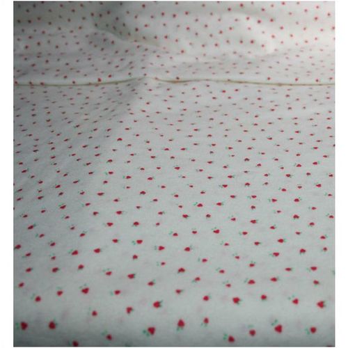 Vintage 1970 Brushed Nylon Dress Sheet Fabric Shabby Chic Size 96" X 62"