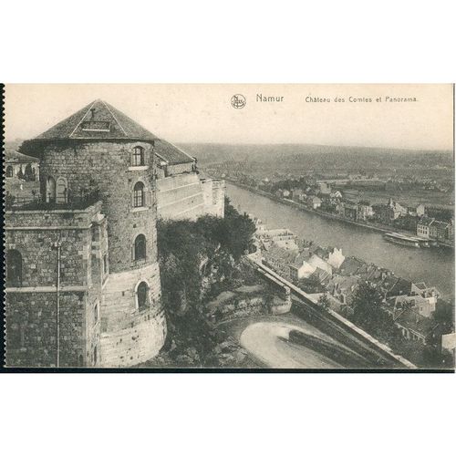 Nels Vintage Belgian PC - Namur - Chateau des Comies et Panorama