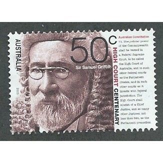 AUS 2003 50c '100TH ANN OF HIGH COURT' FINE USED (EBID34-273)
