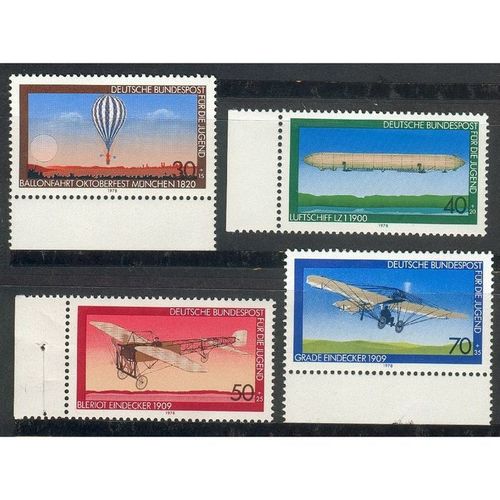 Germany 1978 - SG1856-59 - Youth Welfare - Aviation History 1st series (unused)