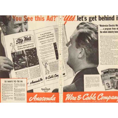 anaconda wire cable company 1936 modernize electric wiring vintage ad