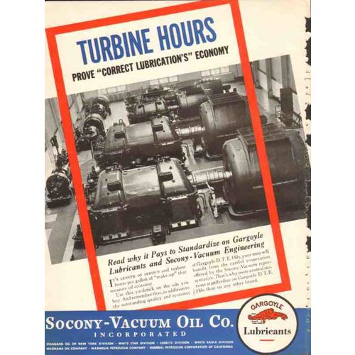 socony vacuum oil company 1936 gargoyle correct lubricants vintage ad