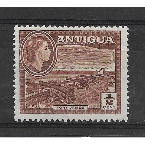 Antigua.SG120a 1/2c Fort James (Brown).Mounted Mint.Aug18b