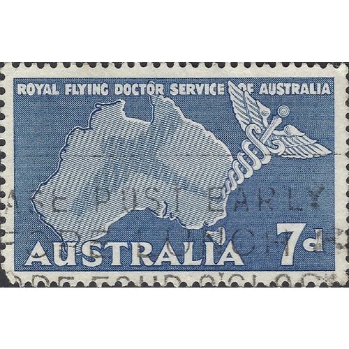 AUSTRALIA, Royal Flying Doctor Service, blue 1957, 7d, #3
