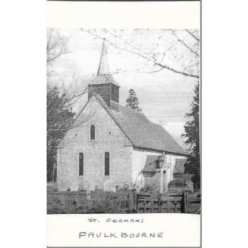Faulkbourne, Essex - St. Germanus church - local home made postcard c.1970s