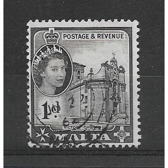 Malta.SG268 1d Victory Church.Fine Used.Dec19a