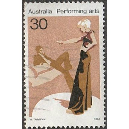 Australia 1977 30c Value. Performing Arts. Drama Fine Used