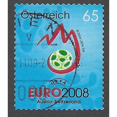 AUT 2008 65c (S/A) 'EURO 2008 FOOTBALL ' FINE USED (EBID73-337)