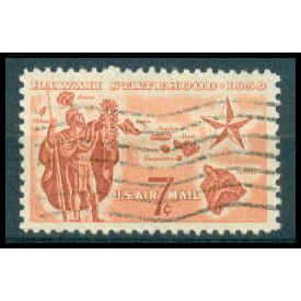 Used C55 7c Hawaii Statehood Fine WA0618