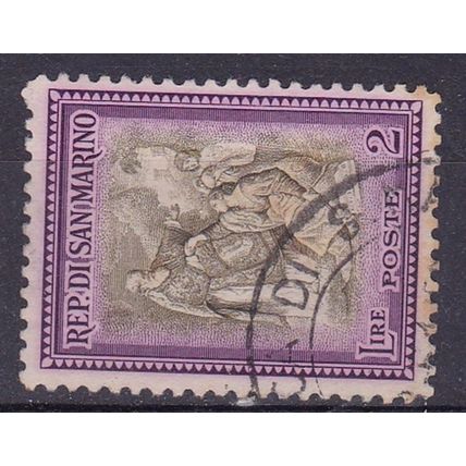 SAN MARINO 1947 RECONSTRUCTION 2L VALUE USED SG430