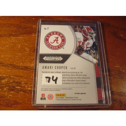 2020 Prizm Draft Picks, Pink Pulsar, AMARI COOPER, Alabama #7
