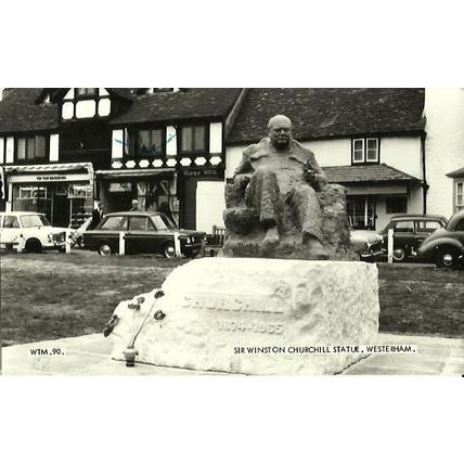 Kent WESTERHAM Churchill Statue Postcard (WTM.90)