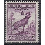 Newfoundland 1932 1c Caribou SG 213 U/Mint