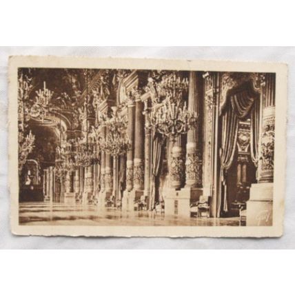 1930 postcard Notre Beau Paris, Opéra Le Foyer