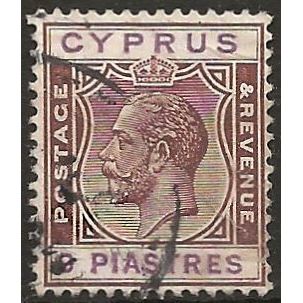 Cyprus 1924 SG114 12pi Chestnut & Black Fine Used ..