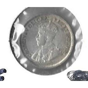 1917 Canada silver 5 cents BU