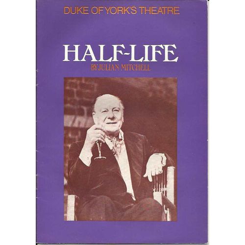 HALF-LIFE John Gielgud, Hugh Paddick 1978 Duke Of York's Theatre Programme