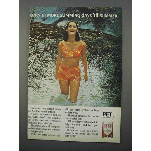 1966 Pet SEGO Diet Food Ad - 61 More Slimming Days