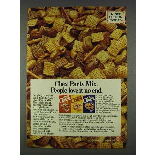 1978 Ralston Chex Cereal Ad - People Love It No End