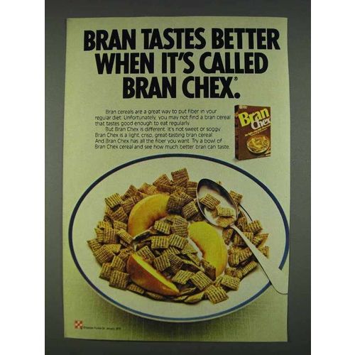 1978 Ralston Bran Chex Ad - Bran Tastes Better