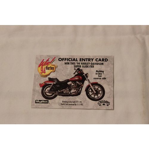 1994 American Vintage Cycles Champs HARLEY ENTRY CARD