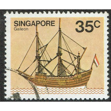 Singapore 1980 Ships 35c Multicoloured SG370 FU