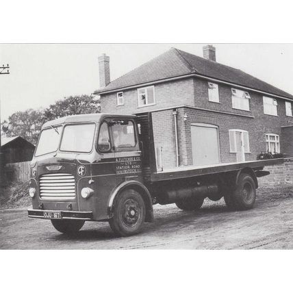 Leyland Comet Flatbed A Fletcher & Co Vehicle Postcard (V1135) Reproduction