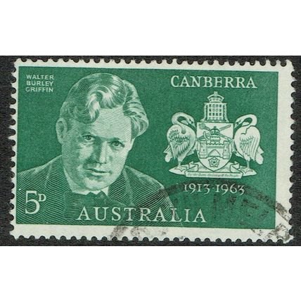 Australia 1963 50th Anniversary of Canberra 5d Deep Green SG350 FU
