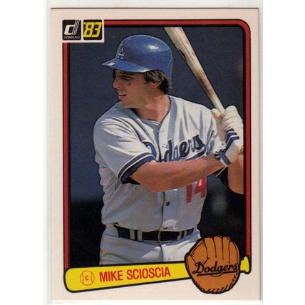1983 Donruss baseball card 75 Mike Scioscia