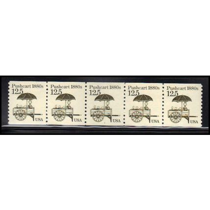 2133 12.5c Pushcart Very Fine MNH Dry Gum PNC 1/5 X2186