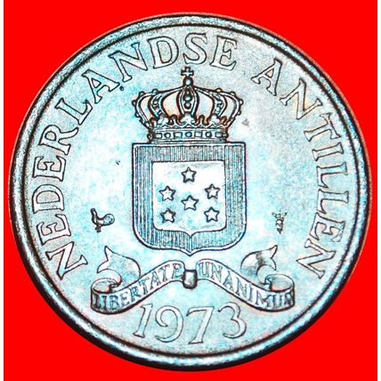 JULIANA (1948-1980): NETHERLANDS ANTILLES★ 2 1/2 CENTS 1973 LOW START★NO RESERVE