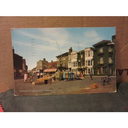 MARKET PLACE, SOUTHWOLD. SUFFOLK. used postcard by J Salmon 1974 pm