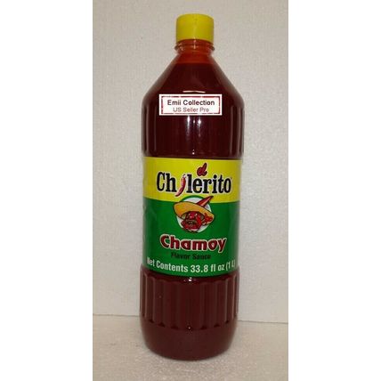 El Chilerito Chamoy Mexican Hot Sauce 33.8fl oz 1L Bundle