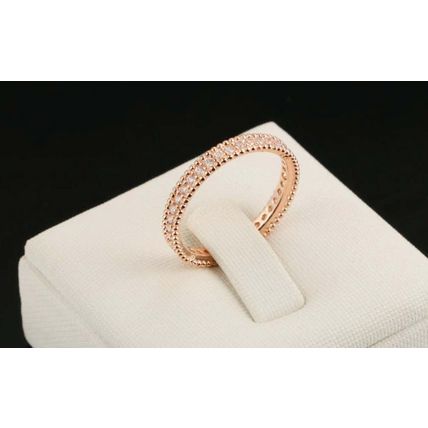 Iris Wedding Band 18K Rose Gold AAA CZ Eternity