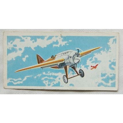 Lyons Tea card Wings of Speed No. 8 S.I.M.B. Bernard Ferbois V-2