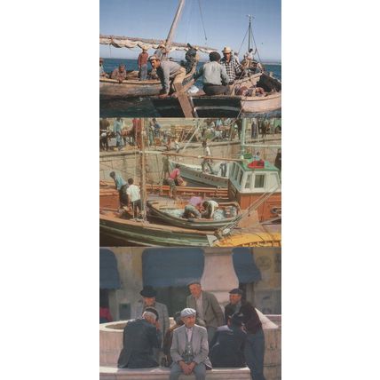 Sardine Ships Arriving at Portugal Fishermen Evora 3x Postcard s