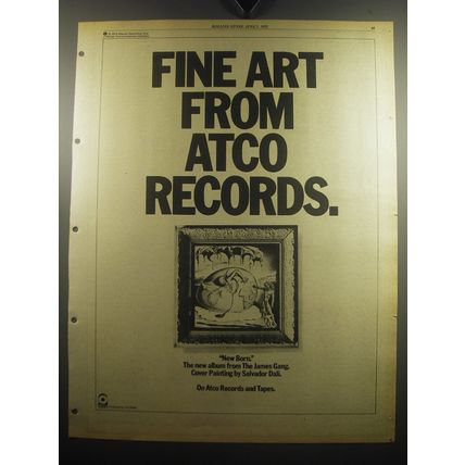 1975 The James Gang New Born Album Ad - Fine Art From Atco Records