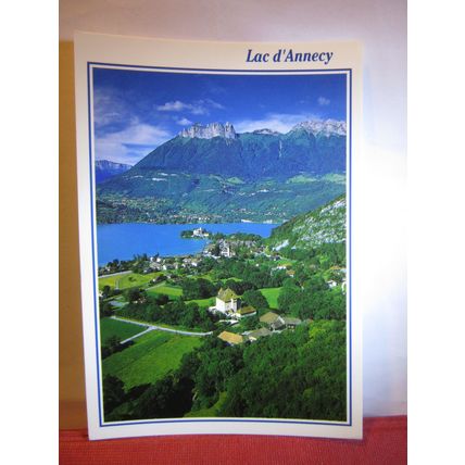 LAC d'ANNECY, FRANCE unused postcard, dated 2002 #
