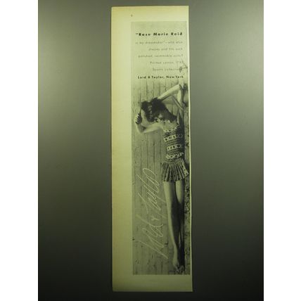 1958 Lord & Taylor Rose Marie Reid Swim suit Advertisement