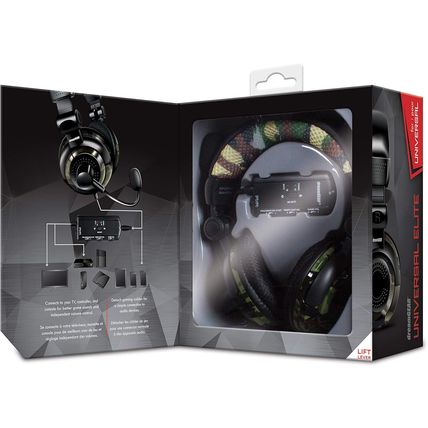 dreamGEAR Universal Elite Amplified Wired Stereo Gaming Headset-CAMO-NEW-FAST
