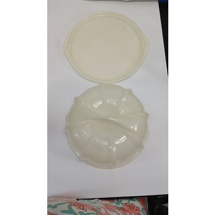 Nordic Ware Deluxe Bundt Cake Keeper Holder Twist And Lock Dome Lid 12 5/8”