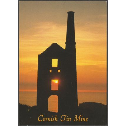 Carn Galver Tin Mine, near Zennor, Cornwall, c.1990s - John Hinde Postcard