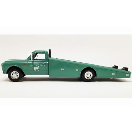 1/18 ( IT ) 1967 CHEVROLET C-30 RAMP TRUCK - GREEN HOLLEY