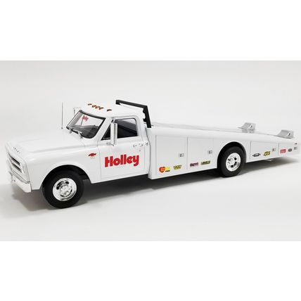 1/18 ( IT ) 1967 CHEVROLET C-30 RAMP TRUCK - WHITE HOLLEY