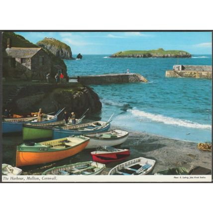 The Harbour, Mullion, Cornwall, c.1970s - John Hinde Postcard