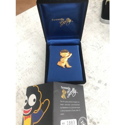 robertsons farewell golly gold badge boxed limited edition