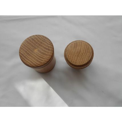 Vintage Small Wooden Storage Pot